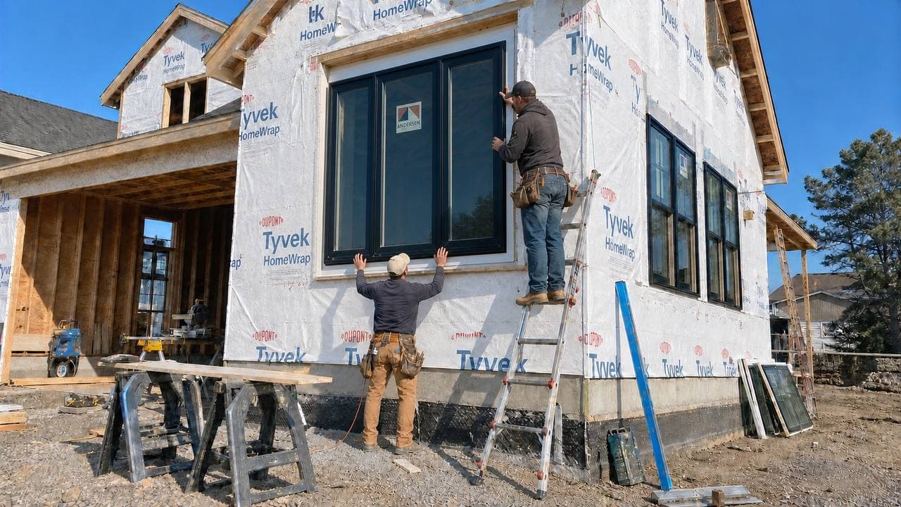 Window installation work by Dammad Construction